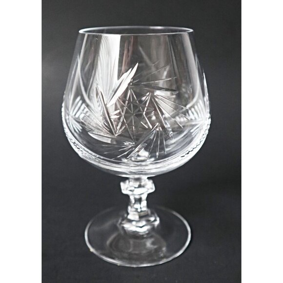 6 Vintage Cognac Glasses Brandy Snifter Crystal Barware Wine Cocktail liqueur - Picture 3 of 5